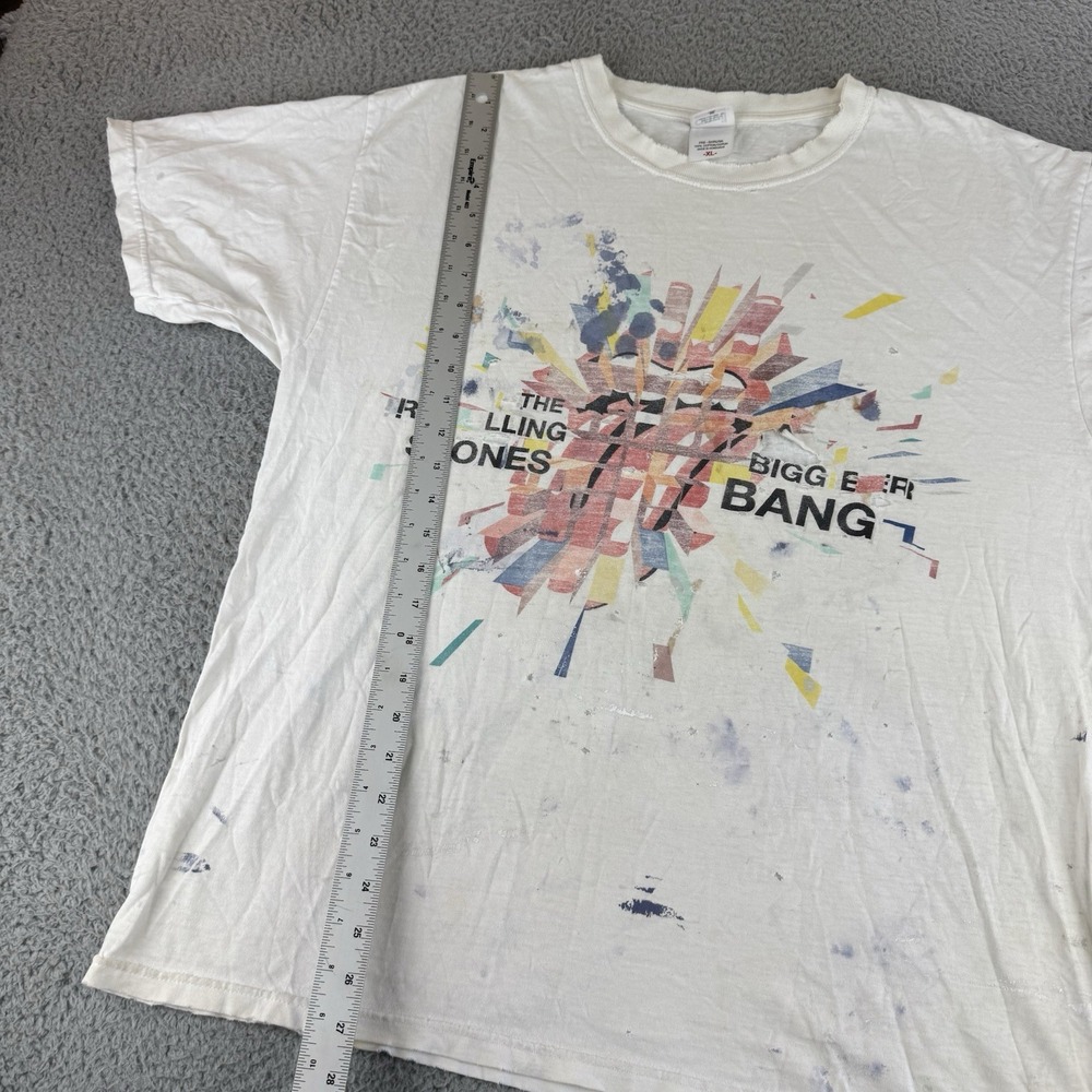 The Rolling Stones A Bigger Bang T Shirt‎ Size Xl Y2K 2006 Vintage Distressed - Picture 8 of 12
